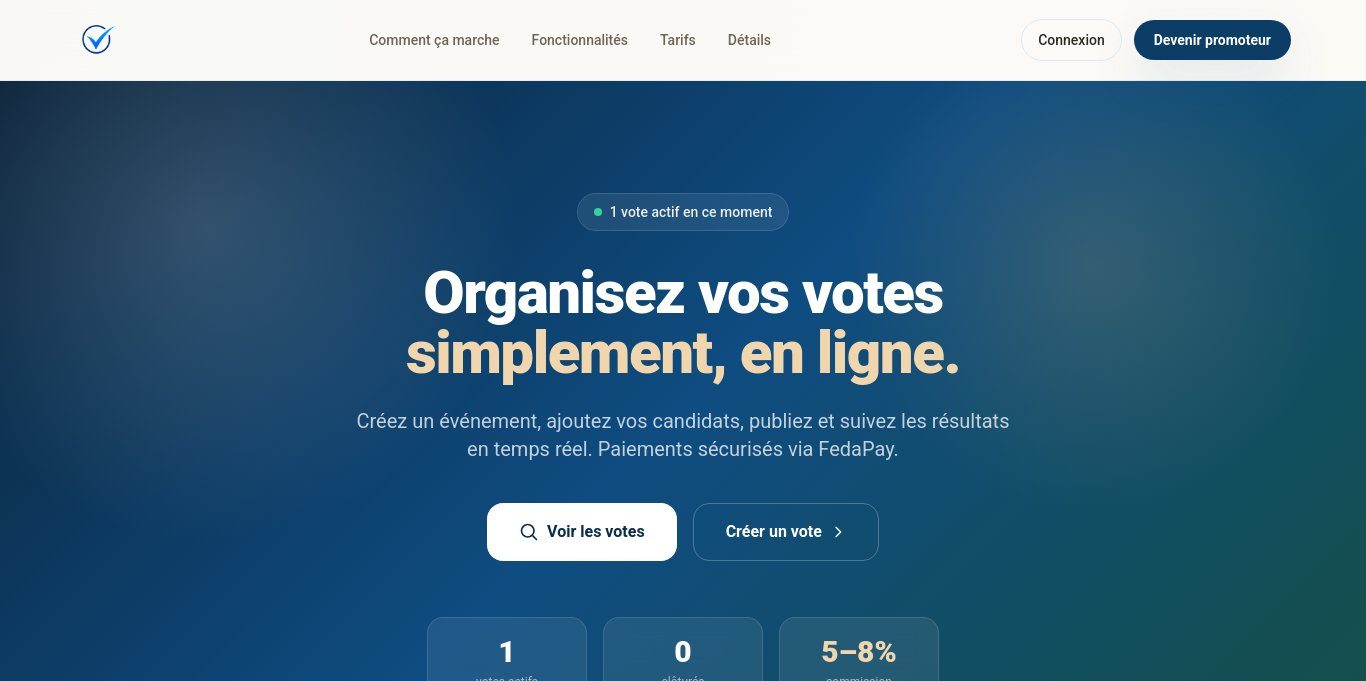 VoteMoi — Vote en ligne — SaaS, VoteMoi